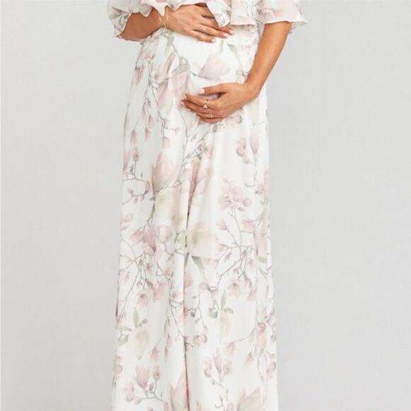 Show Me Your MuMu Hacienda Maxi Dress Forever Vine Dusty Rose L - Picture 3 of 11